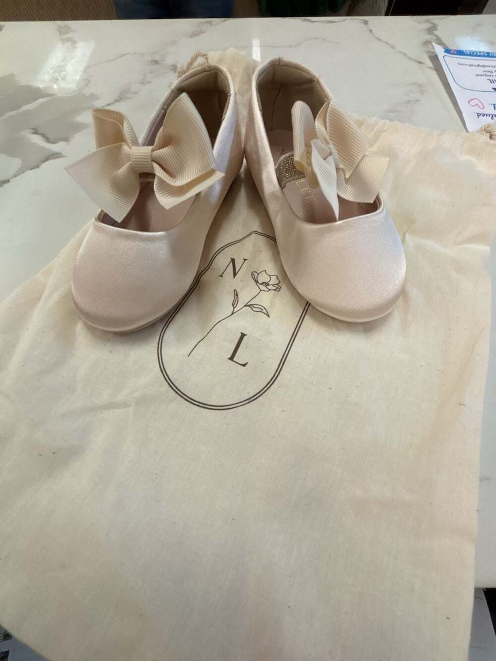 Noralee Bow Ballet Flats Pearl